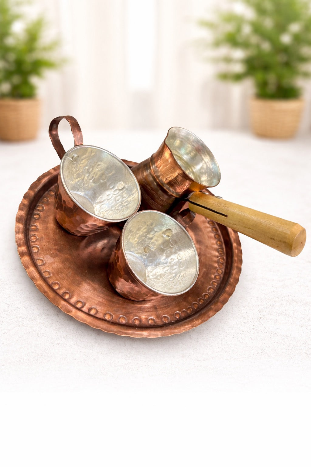 Меден сервиз за турско кафе- 2 кафета