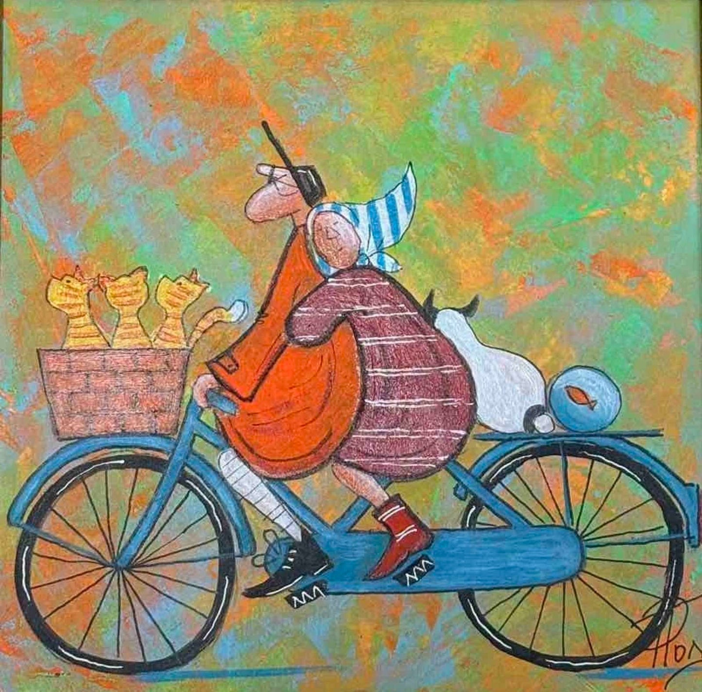 Картина - Разходка с котки