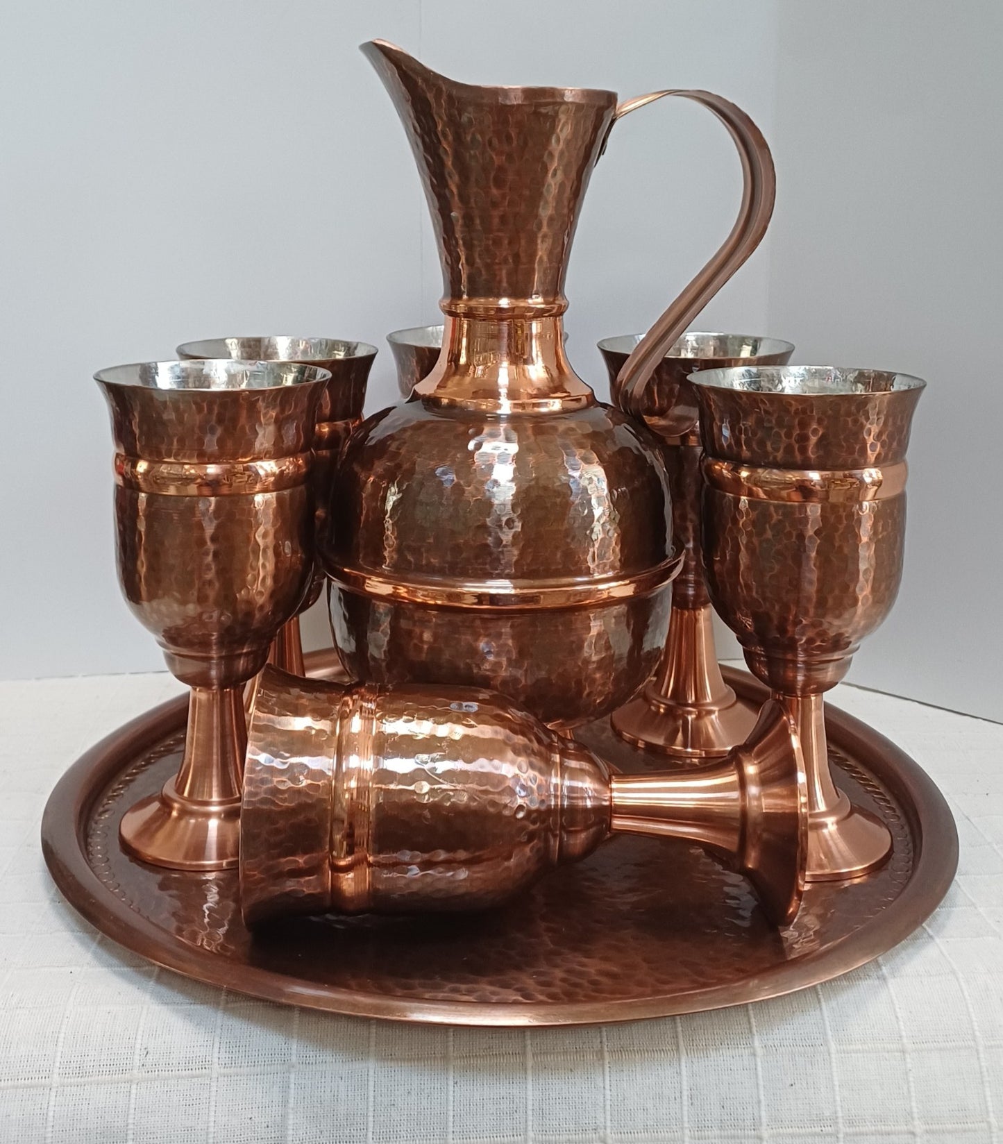 Copper wine service