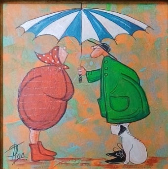 Картина - Под дъжда