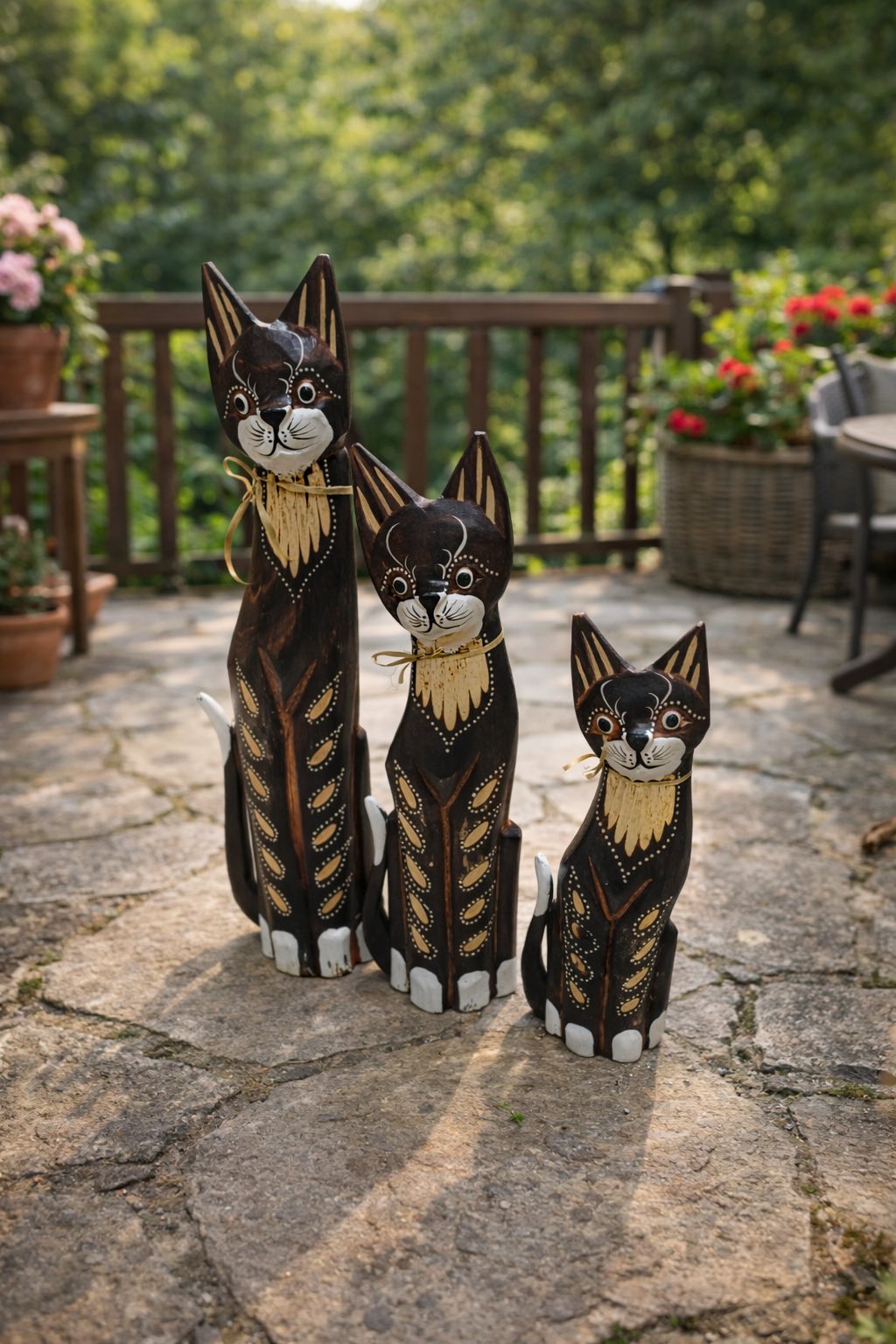 7101003 Котки 3-ка от дърво Модел C Продават се по единично.