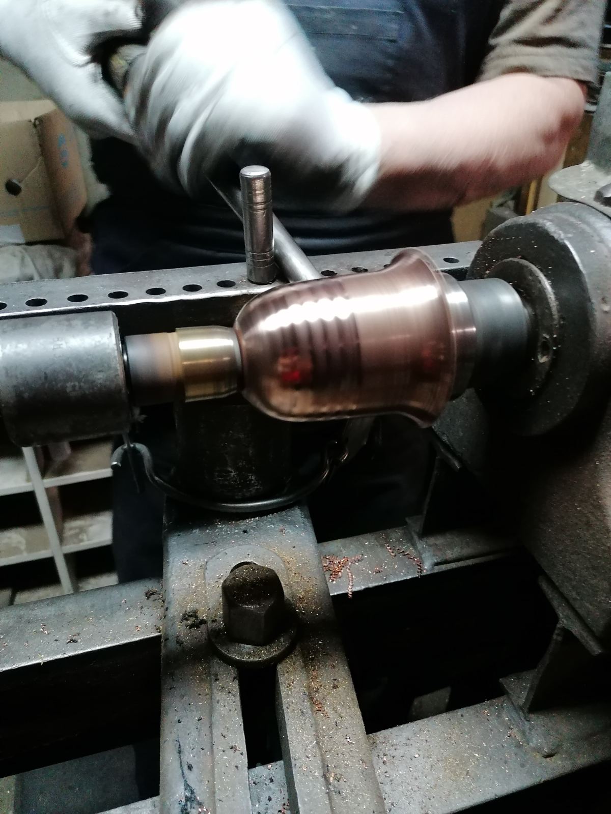 Copper wine service