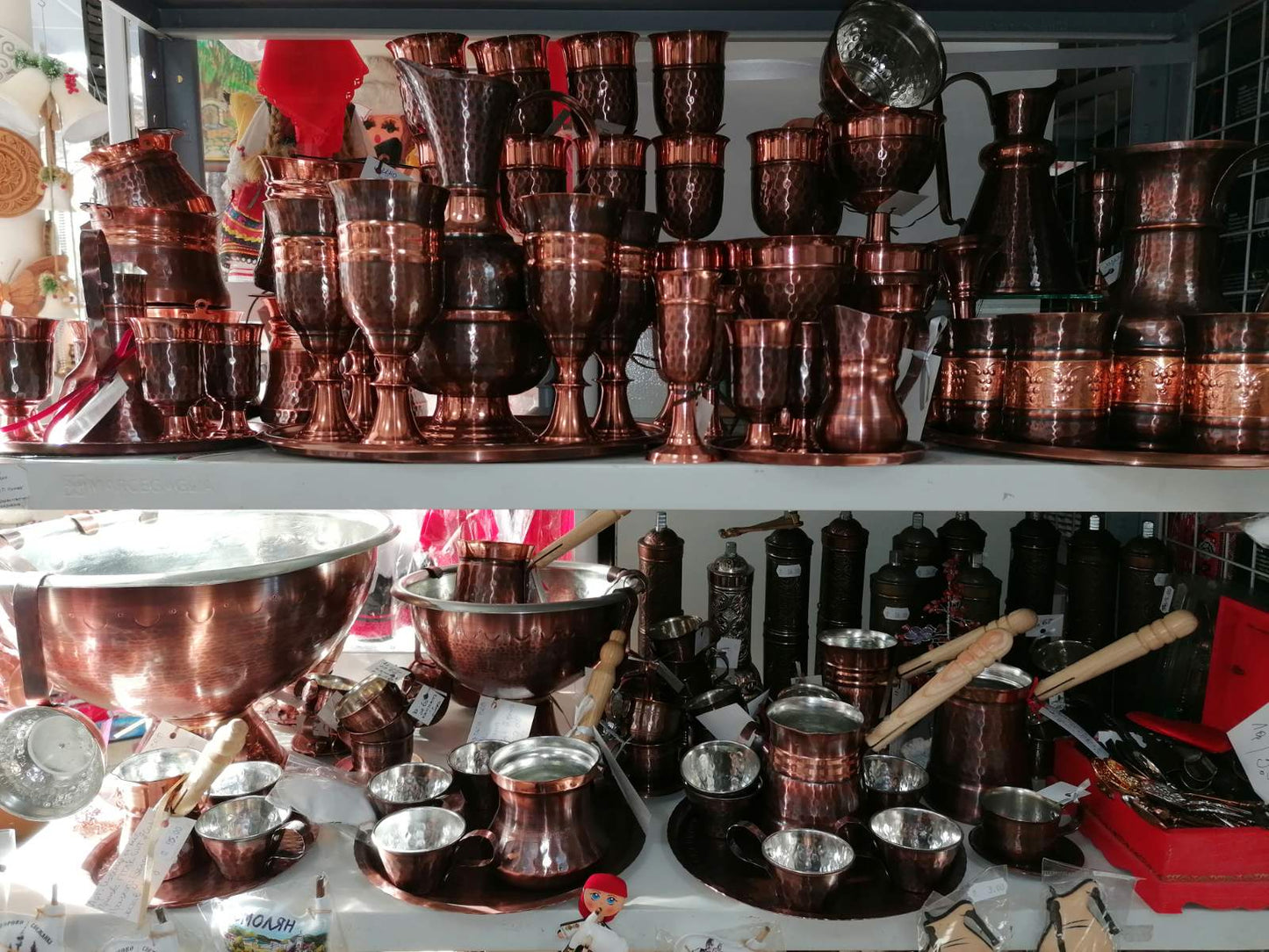 Copper wine service