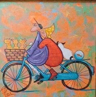 Картина-Разходка с котки-4