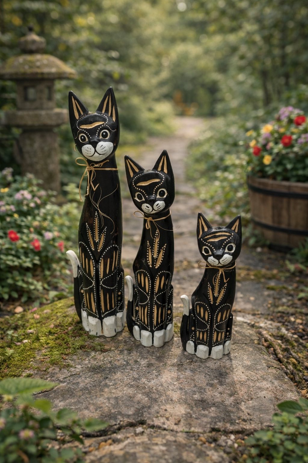7101003 Котки 3-ка от дърво Модел B Продават се по единично.