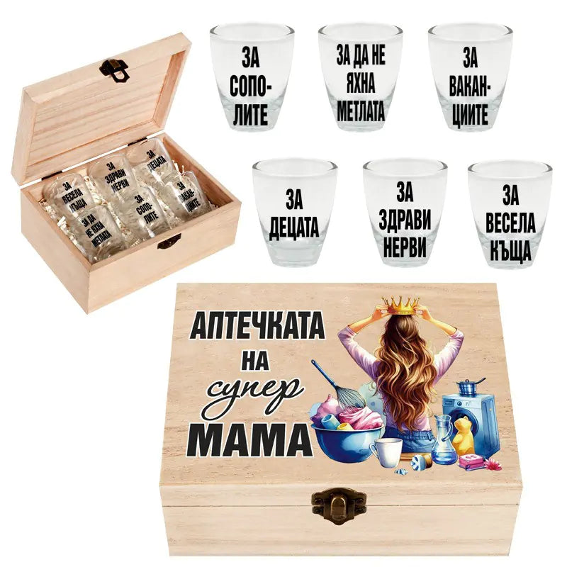 100445 Кутия "АПТЕЧКАТА НА СУПЕР МАМА"