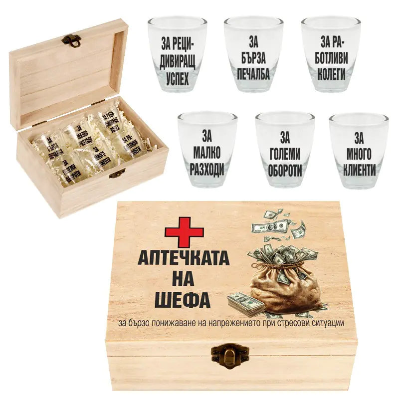 100437: Кутия "АПТЕЧКАТА НА ШЕФА"
