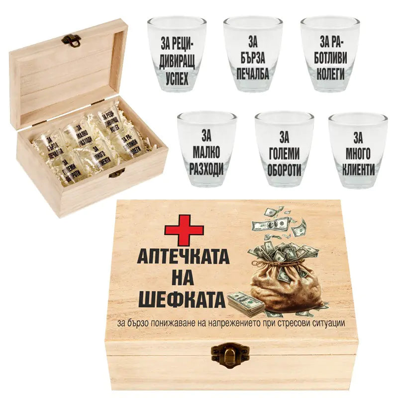 100449: Кутия "АПТЕЧКАТА НА ШЕФКАТА"