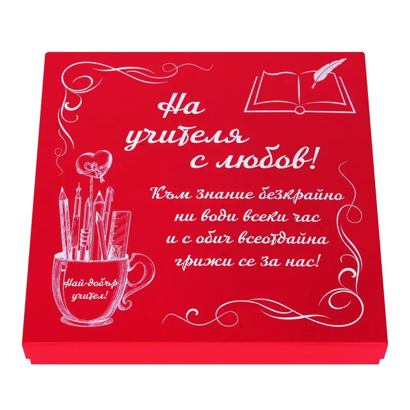 102323 Gift set "To the teacher with love" with pen, notebook and double flash drive /16 BG/