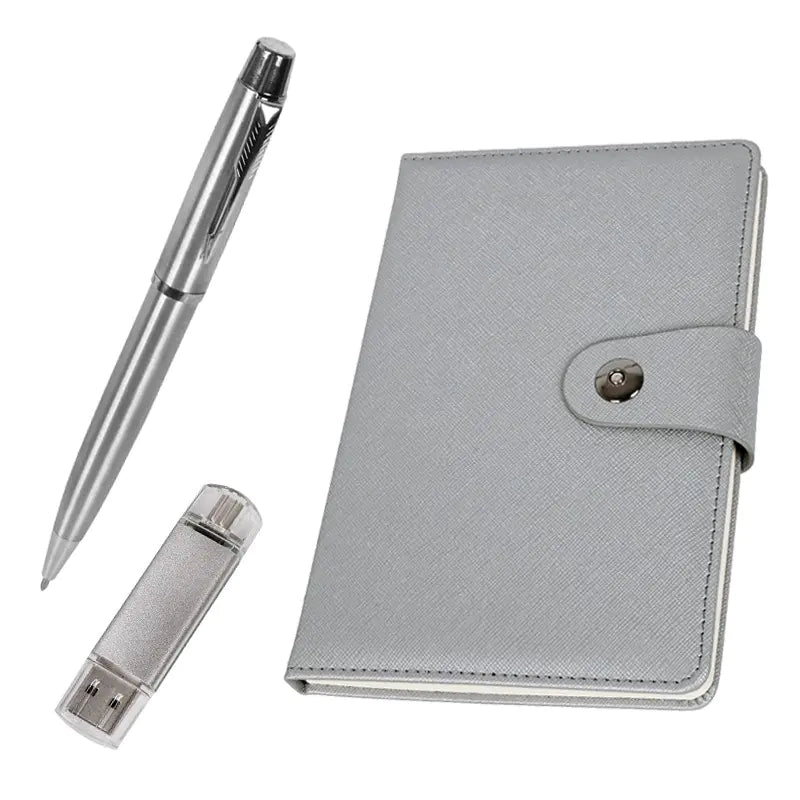 102323 Gift set "To the teacher with love" with pen, notebook and double flash drive /16 BG/