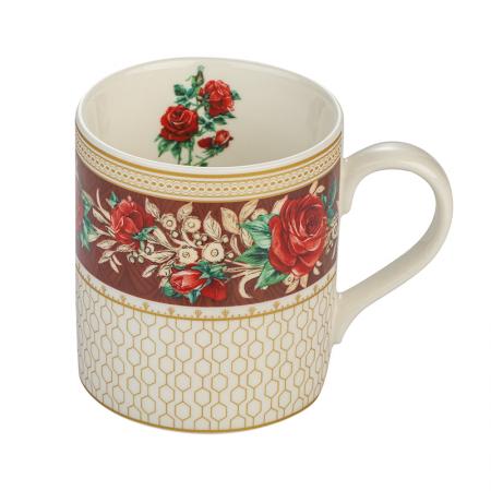 957837: Porcelain coffee cup + box - Rose
