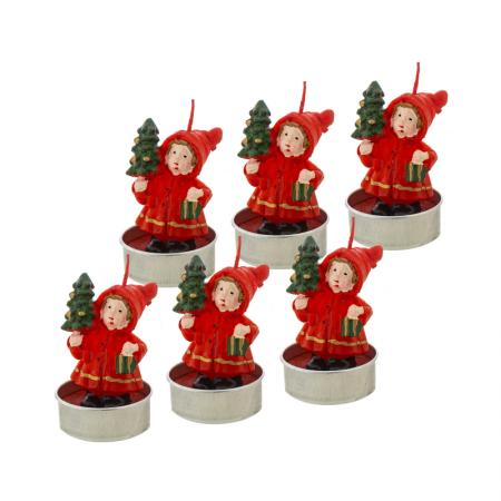 MH137: Christmas candles children with a tree 6 pcs.