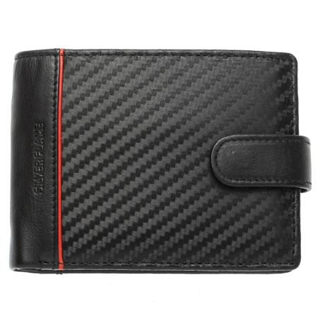 SFT0433: Men's wallet SILVER FLAME - Carbon collection