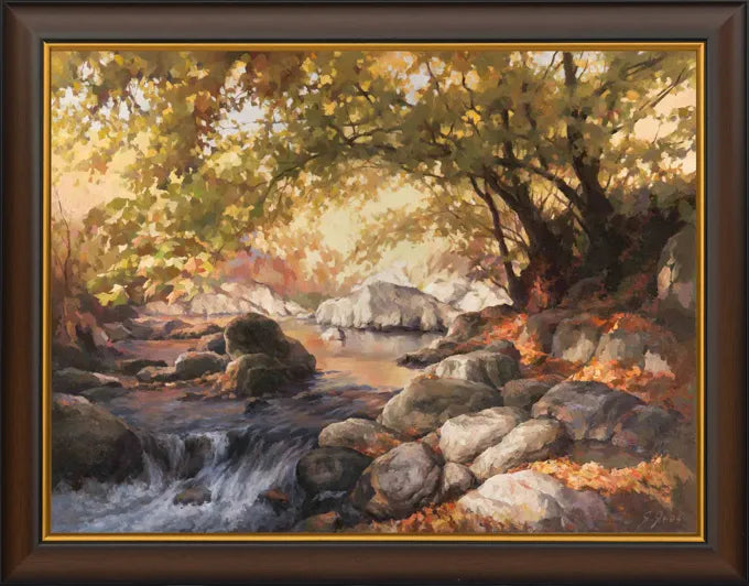 Code: 0342 Autumn Landscape forest stream Vladishki Vir Chaya River