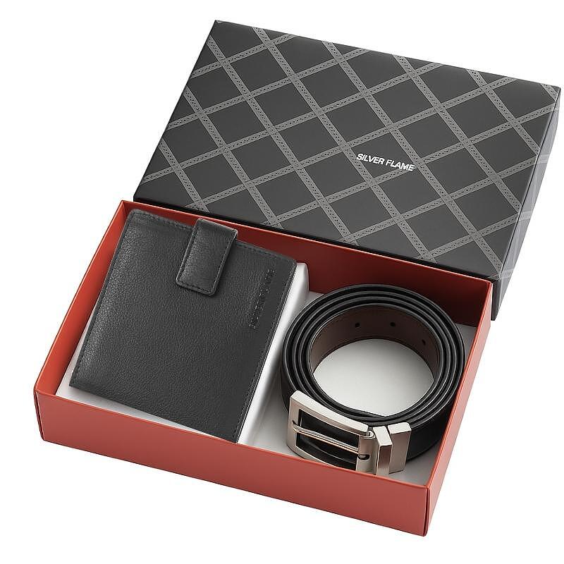SFS-028M Комплект от портфейл и колан Silver Flame