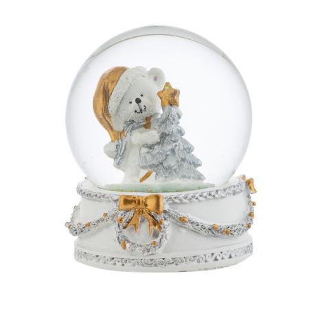 JH162: Christmas paperweight Teddy bear