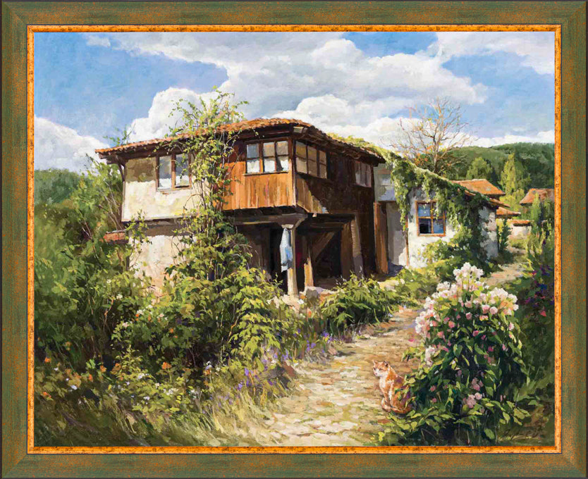 Code: 576 Landscape of old houses in the Elena Balkan, village of Rayuvtsi.