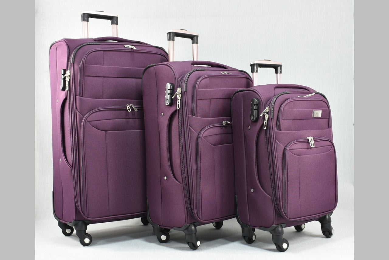Suitcase 1709-4 on 4 wheels Free delivery on large