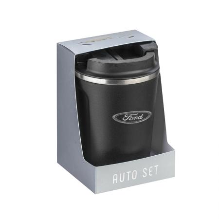 AS0407 : SILVER FLAME thermo mug with Ford logo