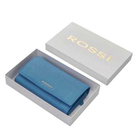 RSL08129: Дамско портмоне в небесно синьо ROSSI