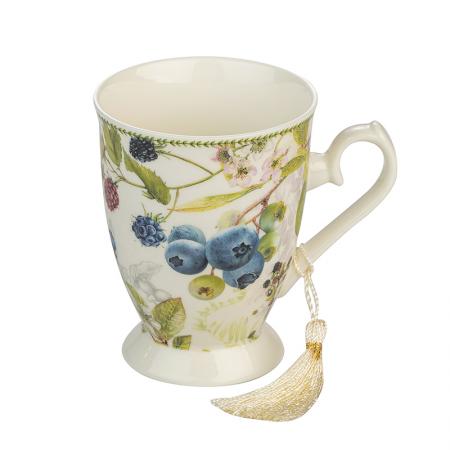 957902: Porcelain tea cup + box - Blueberry