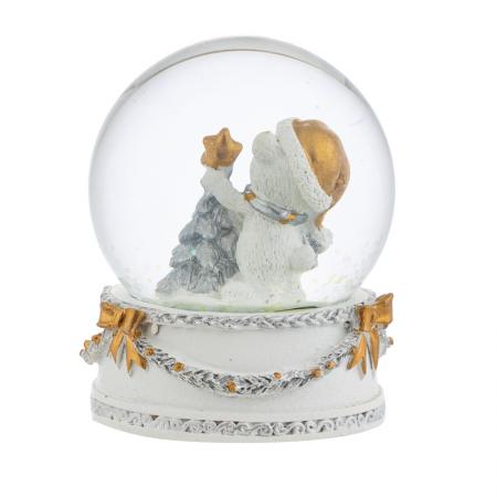 JH162: Christmas paperweight Teddy bear