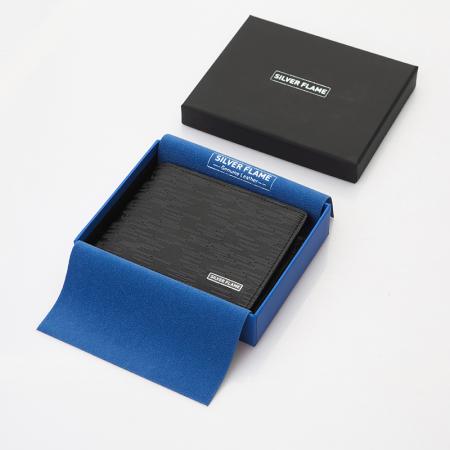 SFM0729: Men's wallet SILVER FLAME - MATRIX collection