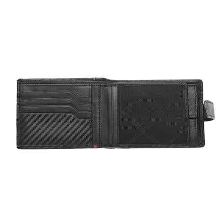 SFT0433: Men's wallet SILVER FLAME - Carbon collection