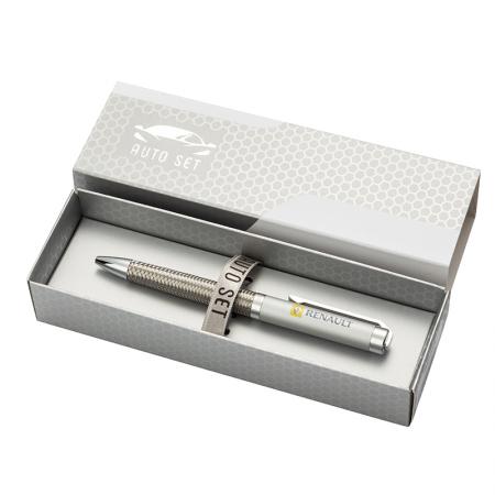 AS3413: SILVER FLAME pen with Renault logo