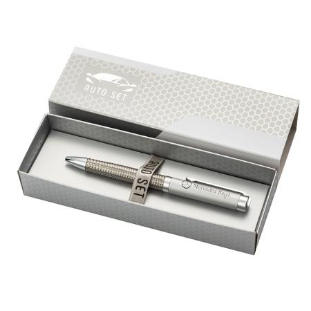 AS3401: SILVER FLAME pen with Mercedes logo