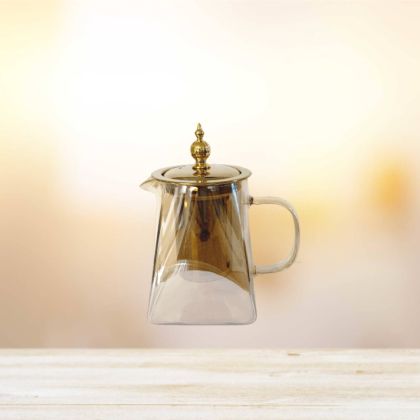 G766 Стъклена кана за чай, Cramello квадратна, 550 мл и 950 мл