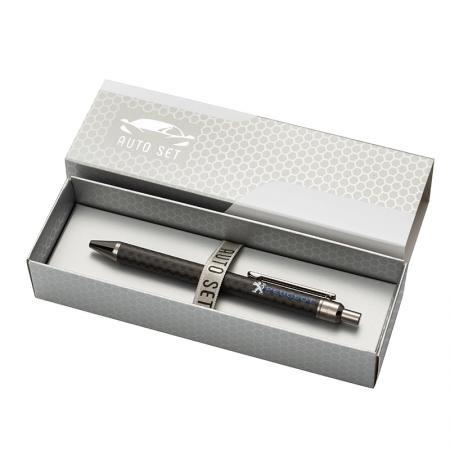 AS3311: SILVER FLAME pen with Peugeot logo
