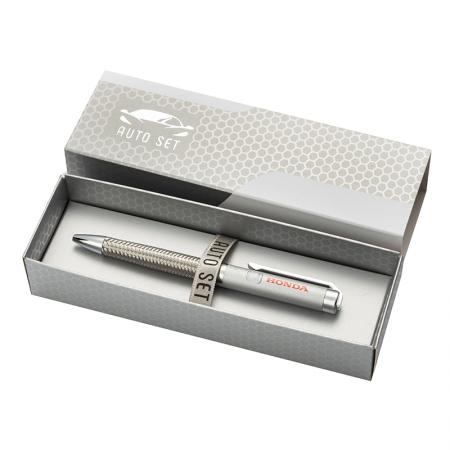 AS3418: SILVER FLAME pen with Honda logo
