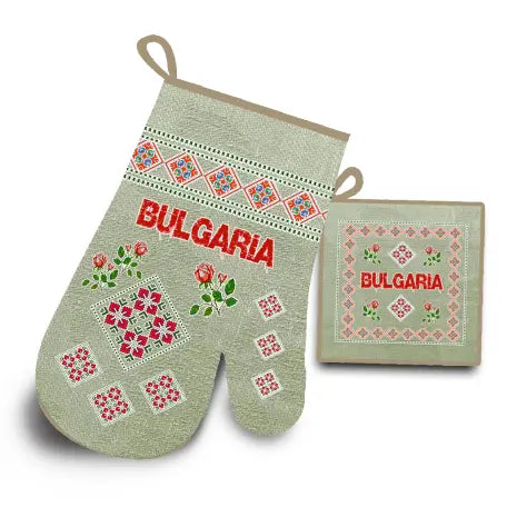 Код 4219: Комплект ръкохватки с български шевици