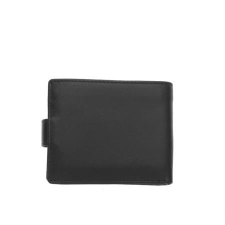 SFT1018: Men's wallet in brown SILVER FLAME - Button collection