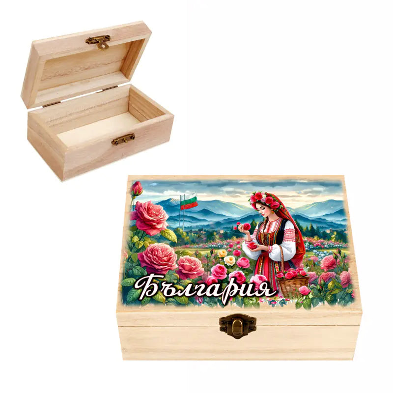 100510-1 Кутия "България" /дърво/