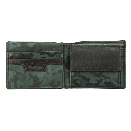 SFS-023: Pen and men's wallet set SILVER FLAME collection Camouflage Green