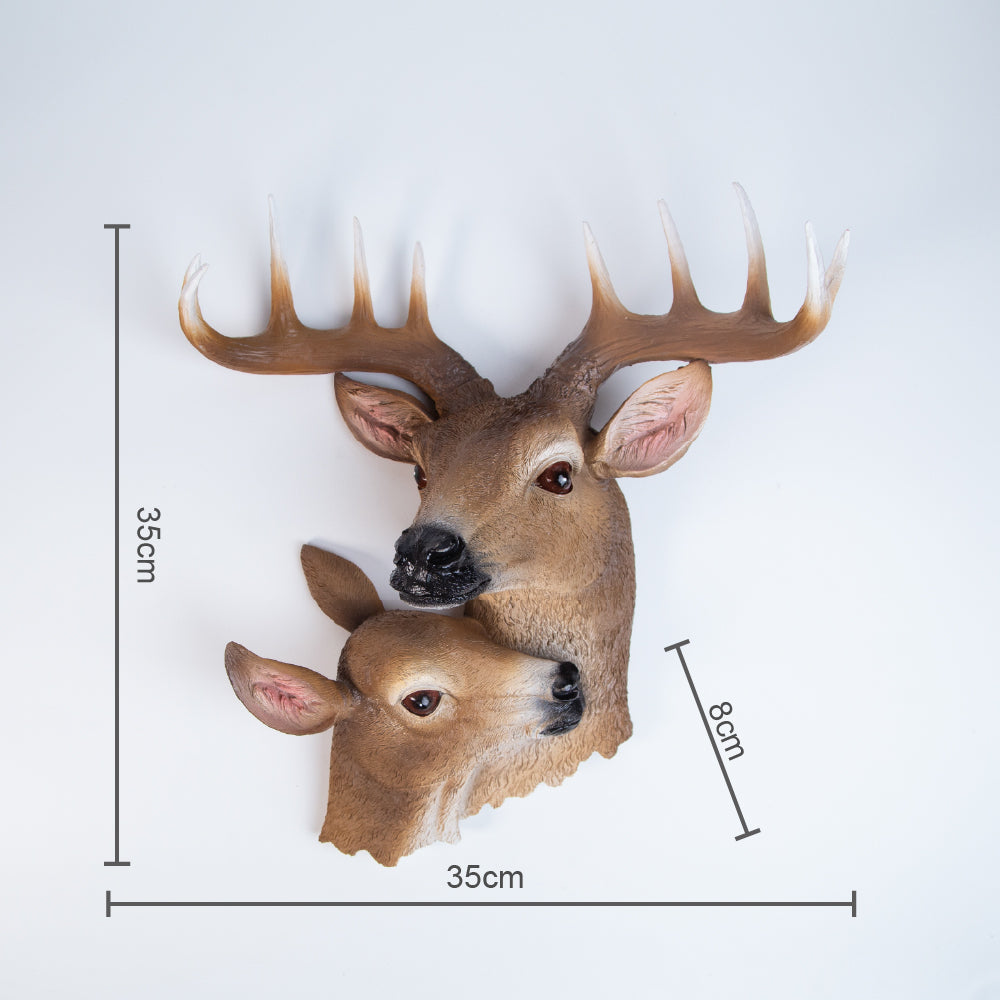81033160 Decorative statuette - Pair of deer