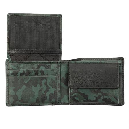 SFS-023: Pen and men's wallet set SILVER FLAME collection Camouflage Green