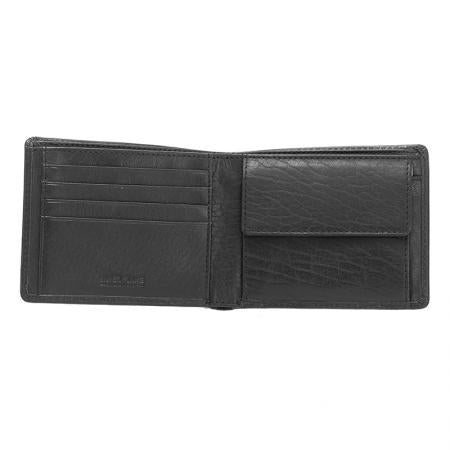 SFS-013S: Men's wallet and belt set made of genuine leather 100 cm. SILVER FLAME