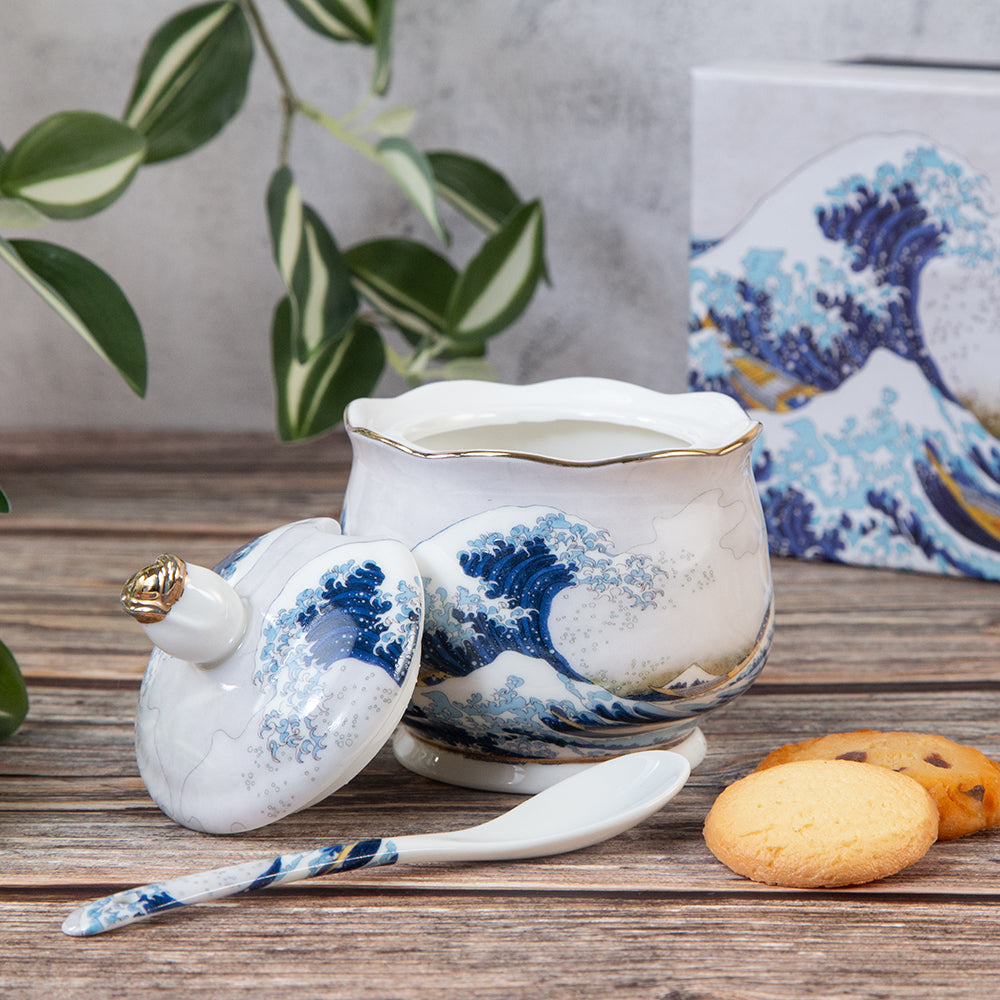 76033898 Захарница с лъжичка - Голямата вълна край Канагава