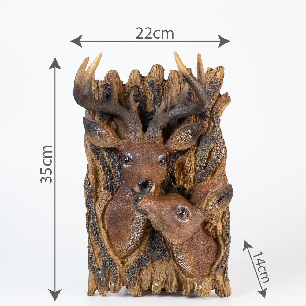 81022980 Decorative deer statuette for wall