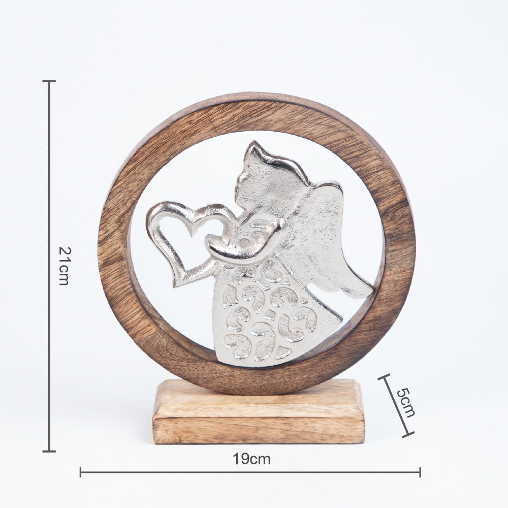 81033029 Decorative statuette - Angel with a heart