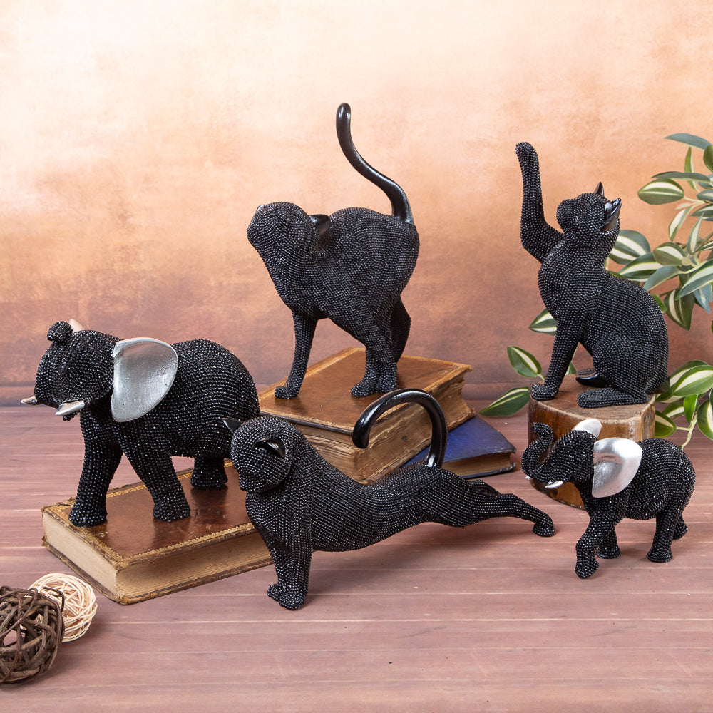 81033188 Декоративна статуетка - Черна котка /B