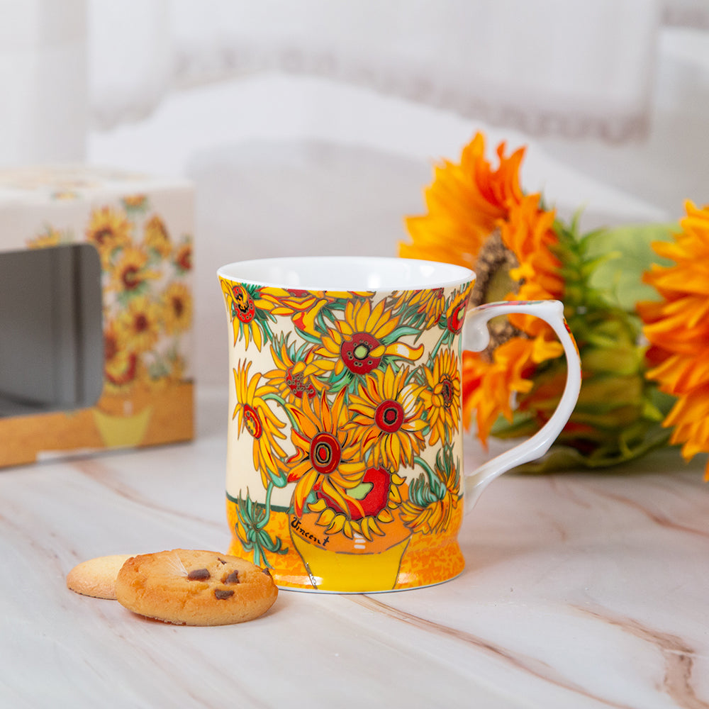 79034199 Подаръчна чаша - Слънчогледи-красота 390мл