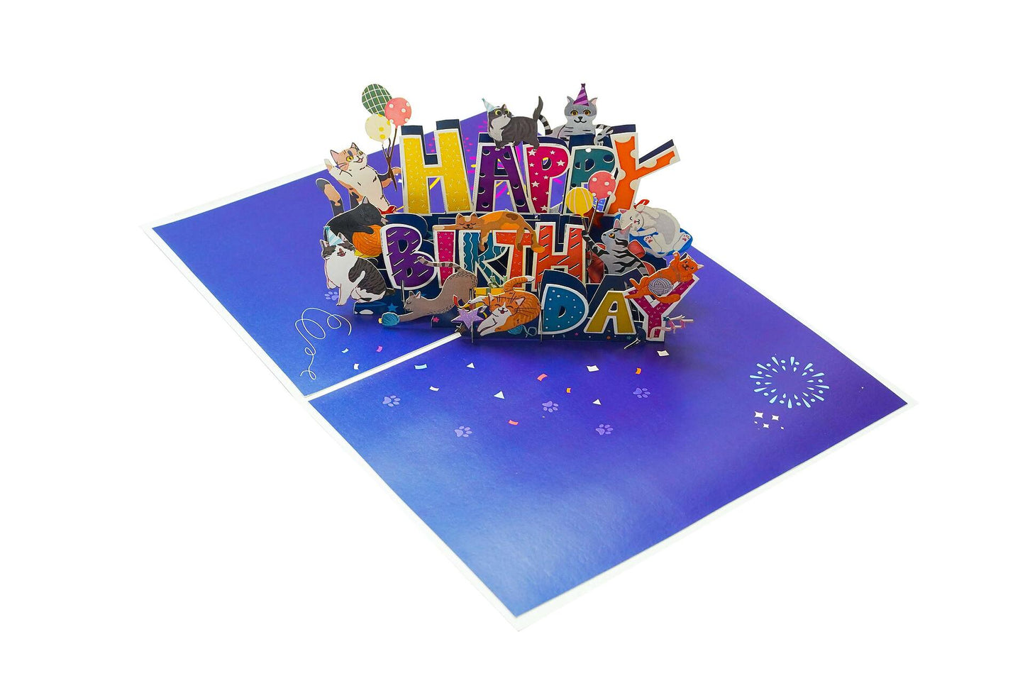 Greeting card Pop-up "Happy Birthday Cats" 10729