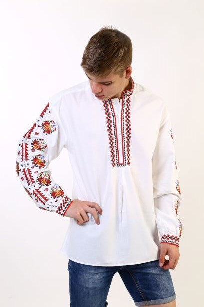 Мъжка тракийска риза - бродирана