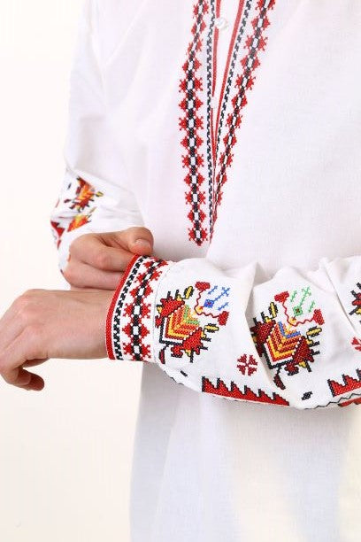 Мъжка тракийска риза - бродирана