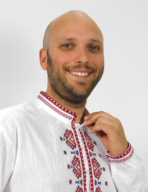 Мъжка пиринска риза - бродирана