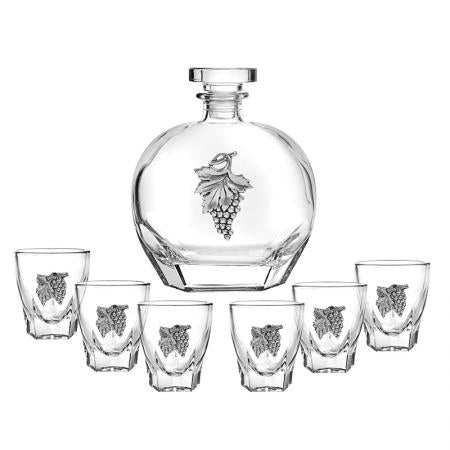 DG093: Set of bottle + 6 brandy glasses